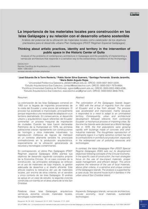 Pdf La Importancia De Los Materiales Locales Para Construcci N En Las