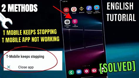 T Mobile Keeps Stopping Message Android T Mobile Not Working Fixed