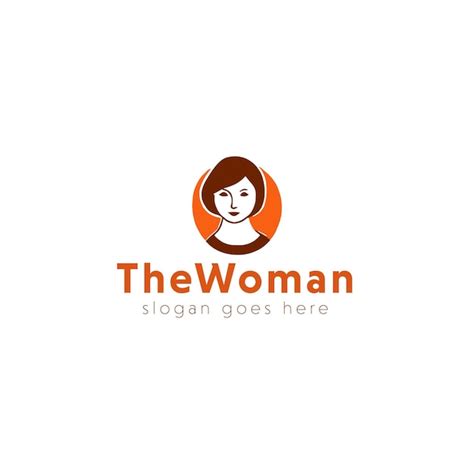 Frauen Vektor Logo Design Premium Vektor