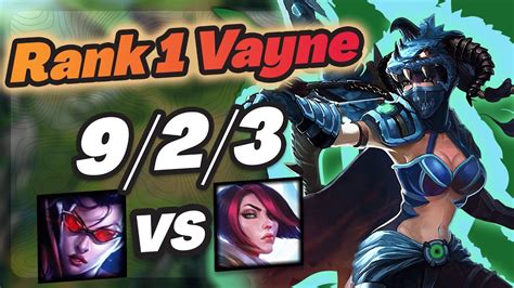 Vayne Vs Fiora Challenger Gameplay Rank 1 Vayne YouTube