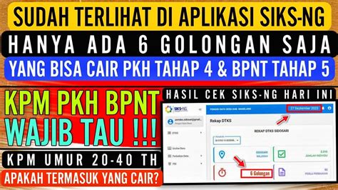 Fix Hanya Ada Golongan Saja Yang Bisa Cair Di Pkh Tahap Dan