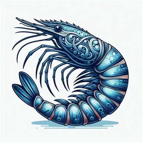 Shrimp Vector Cartoon Illustration Premium Ai Generated Vector