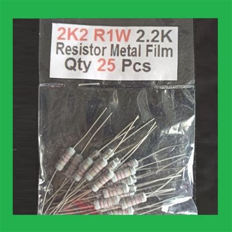 Jual Qty 25 Pcs 2K2 R1W 2 2K Resistor Metal Film Di Lapak Murata Online