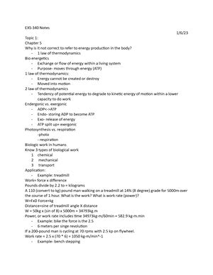 Lab Report 2 EXS 340L Aerobic Testing Lab Report 2 Be Sure That This