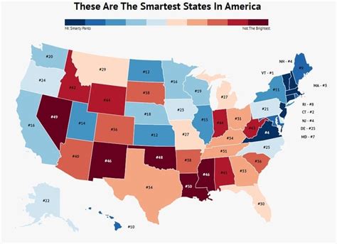 Iq By State Map | Carolina Map