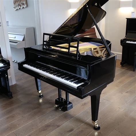 Bluthner Style 4a Grand Piano Fully Restored In Black Polyester