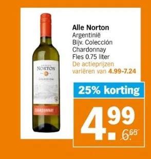 Alle Norton Argentini Bijv Colecci N Chardonnay Aanbieding Bij Albert