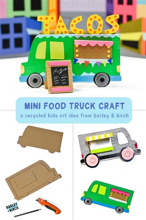 Make An Easy Cardboard Food Truck From Recycled Supplies