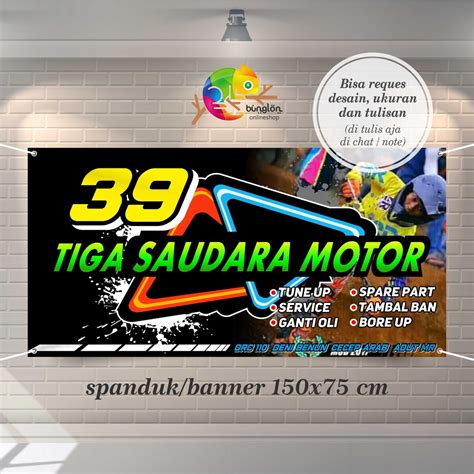 Jual Spanduk Banner 150x75 Cm Spanduk Bengkel, panduk Racing, Spanduk ...