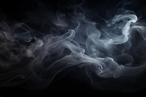 Premium AI Image | smoke texture black background