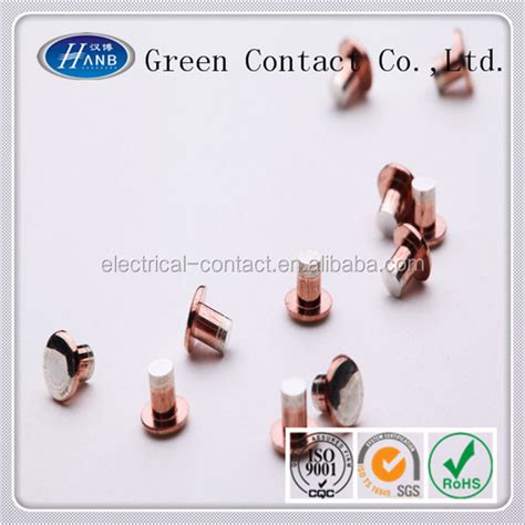 Professional Electreical Trimetal Contact Rivets Electronic Component