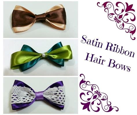 Diy Hair Bows 2 Ribbons · How To Make A Ribbon Hair Bow · Jewelry On