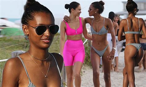 Jasmine Tookes Strips Down To Her Bikini To Ring In Her Th Birthday