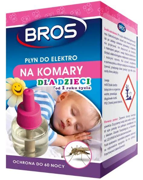 BROS Płyn do Elektro na komary dla dzieci od 1 roku życia 60 nocy