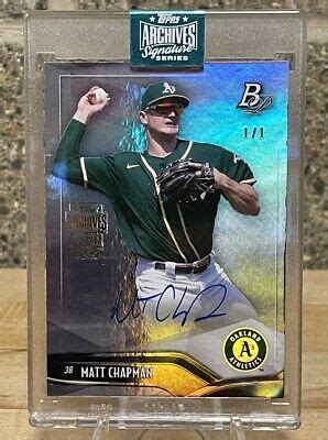 Matt Chapman Auto Topps Archives Signature Series Bowman