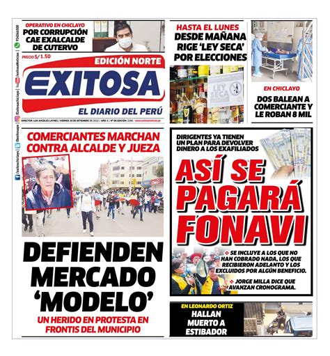 Diario Exitosa Norte Viernes 30 De Setiembre Del 2022 By Diario