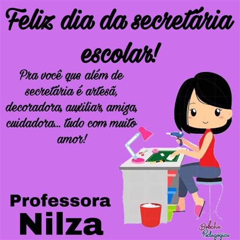 Pin De Nilza Won Held Em Figuras Dia Da Secretária Secretaria