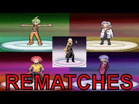 Pok Mon Platinum All Elite Four Champion Cynthia Rematches Youtube