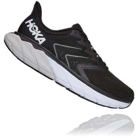 Hoka Mens Arahi 5 **Wide Width**- Black/White | Cleary's Shoes & Boots