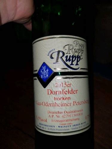 Armin Rupp Dornfelder Halbtrocken Vivino Us