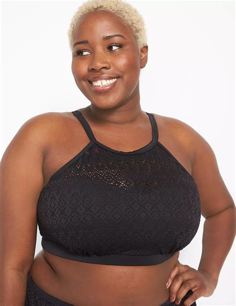 Nw Crochet High Neck Bikini 1126219 Lanebryant