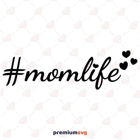 Hashtag Mom Life Svg Premiumsvg