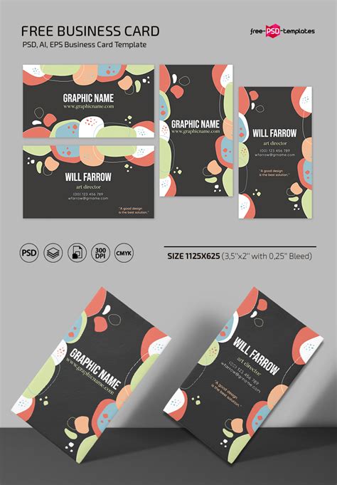 Free Business Card Template PSD – Free PSD Templates