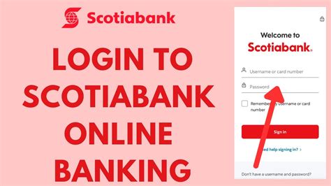 Scotiabank Login How To Sign In To Scotia Online Banking Youtube