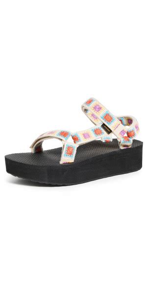 Teva Flatform Universal Crochet Sandals Explore 11