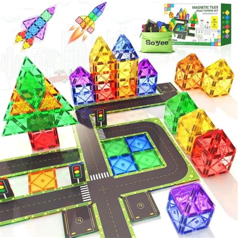 54pcs Mucilas Magnéticas Toppers Juego De Construcción De Ju Meses