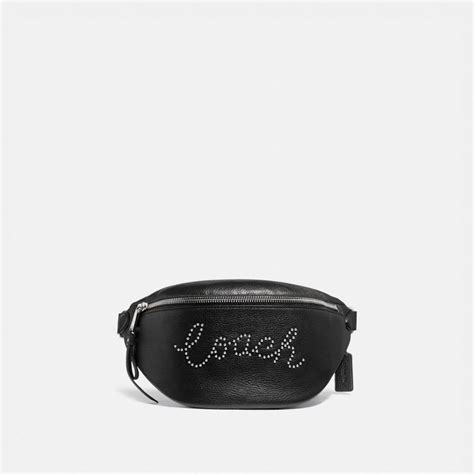 Coach® Outlet Belt Bag With Studded Coach Script