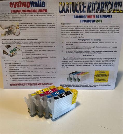 Cartucce Ricaricabili Auto Reset Per Epson Stampante Xp