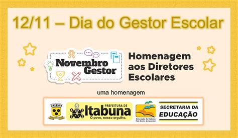 HOMENAGEM AO DIA DO GESTOR ESCOLAR » Costa do Cacau Blog