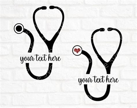 Stethoscope Letters Svg Stethoscope Alphabet Clipart Nurse Letters