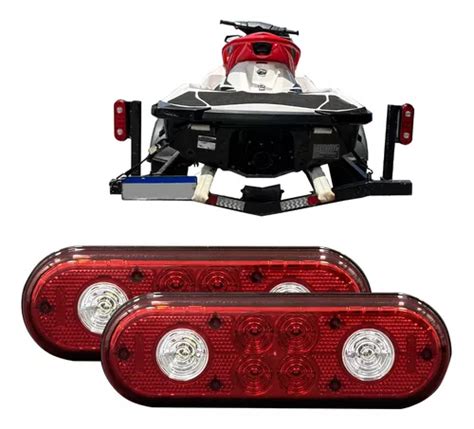 Kit Par Lanterna Traseira Led Reboque Jet Ski Imperme Vel Frete Gr Tis