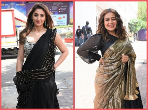 Neha Kakkar And Dhvani Bhanushali In Beautiful Sarees For Indian Idol