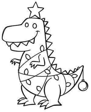 Pin By Sara Robledo On Navidad Christmas Coloring Sheets Dinosaur