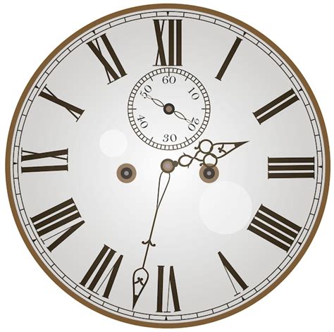 Premium Vector | Vintage clock face.