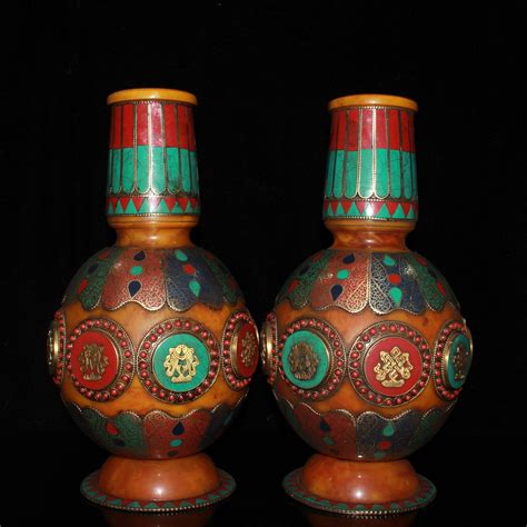 Antike chinesische Sammlung von natürlichen Wachs Vase Etsy