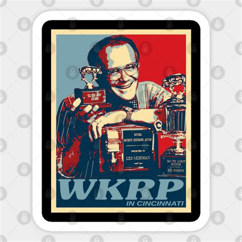 Vintage WKRP Award Les Nessman - Wkrp In Cincinnati - Sticker | TeePublic