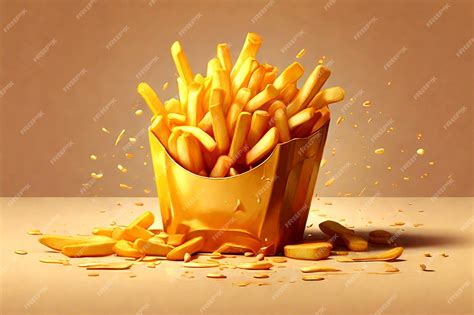 Crispy French Fries Ai Generated Premium Ai Generated Image