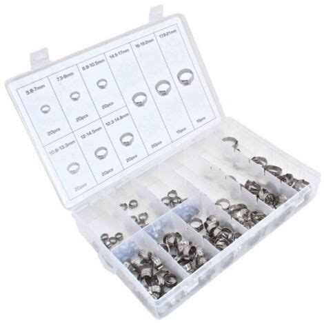 Set Pz Fascette Stringitubo Assortimento Tubi Flessibili Tubo