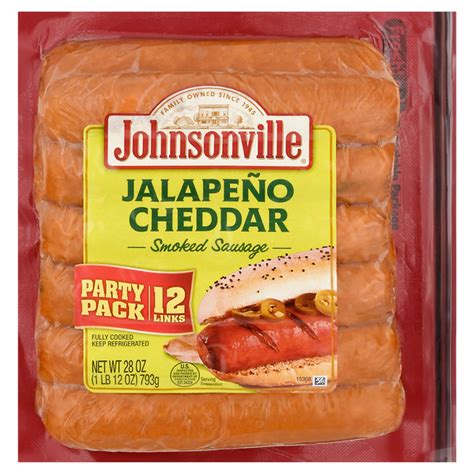 Save On Johnsonville Jalapeno And Cheddar Smoked Sausage Party Pack 12 Ct Order Online Delivery