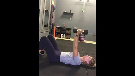 Supine Db Tricep Extensions With Iso Hold Youtube