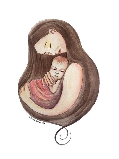 Nurturing Mother Drawing