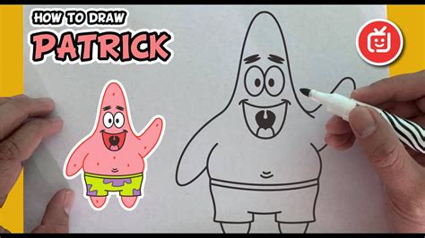 How To Draw Patrick Step By Step Youtube