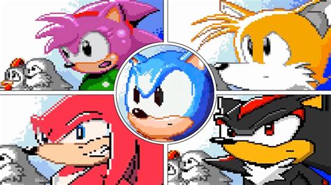 All Colored Endings In Sonic 2 Youtube