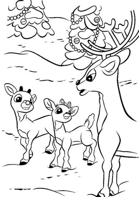 Rudolph The Red Nosed Reindeer Coloring Pages Rudolph Coloring Pages