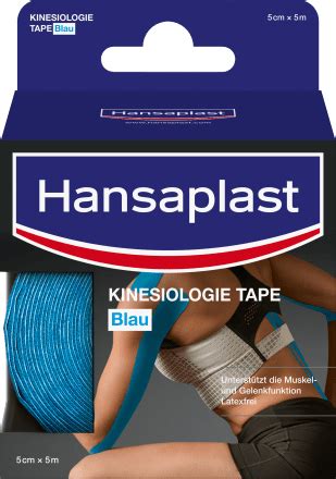 Hansaplast Kinesiologie Tape Blau Rolle M Dauerhaft G Nstig