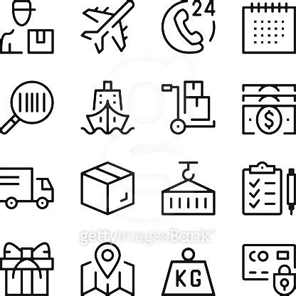 Logistics Line Icons Set Modern Graphic Design Concepts Simple